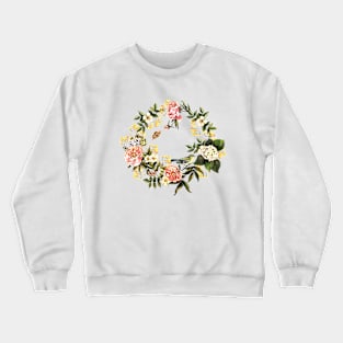 Vintage watercolor floral wreath Crewneck Sweatshirt